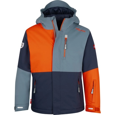 TROLLKIDS Детско ски яке Trollkids Kid's Hallingdal Jacket Winter jacket - Steel Blue / Flame Orange - размер 92 (EU) (703-2538-1111)