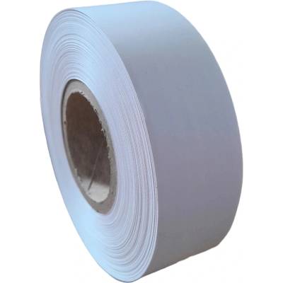 Nylónová Etiketa Stuha 30 mm x 50 m, Nylón203, Biela, Dutinka 40 mm, Priemer kotúča 100 mm
