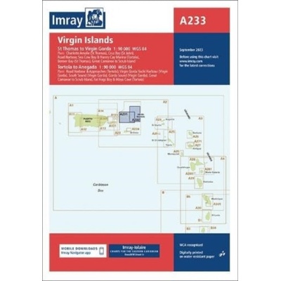 "Imray Chart A233" - "Virgin Islands" ("Imray")(Sheet map, folded)