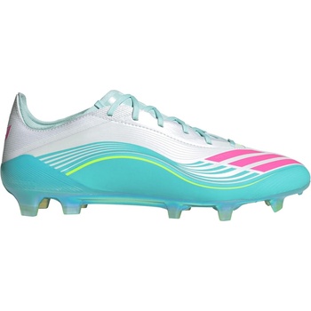 Adidas Футболни бутонки Adidas F50 Elite Adults Firm Ground Football Boots - Wht/Pink/Blue