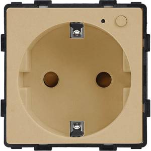 ELMARK Element zigbee К-Т ШУКО 16А МОНИТОРИНГ, ЗЛАТО (195zbgsmt/gd)