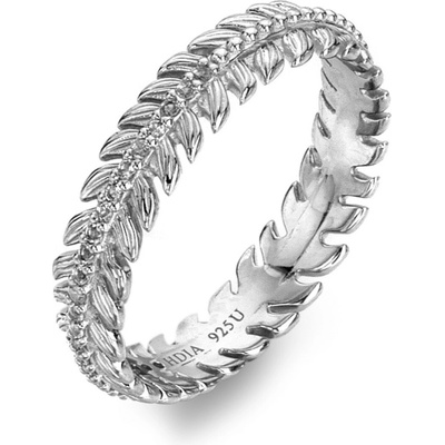 Hot Diamonds Strieborný prsteň s topazmi a diamantom Selene DR309
