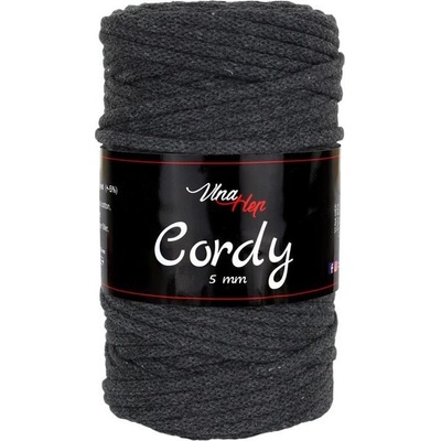 Příze Cordy 5mm 8236 tmavě šedá (antracit)