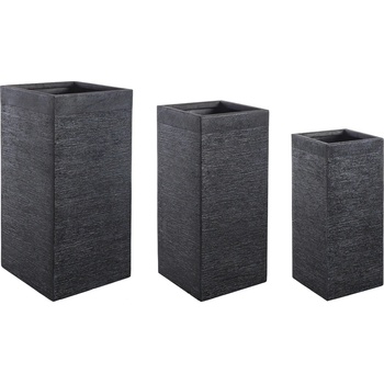 Bizzotto ДЕКОРАТИВНА КАШПА 3БР. /К-Т graffiti ЧЕРНА (0790574)