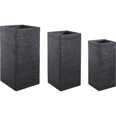 Bizzotto ДЕКОРАТИВНА КАШПА 3БР. /К-Т graffiti ЧЕРНА (0790574)