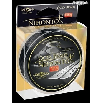 MIKADO NIHONTO OCTA BRAID DARK šedo-čierna 150m 0,10mm 7,75kg