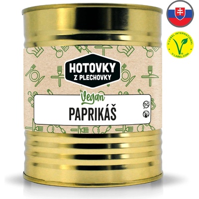 Hotovky z plechovky Vegan paprikáš 0,8 kg