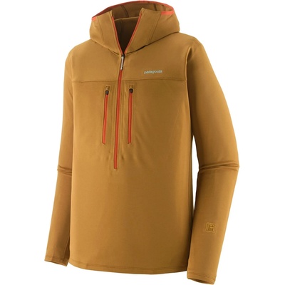 Patagonia Мъжки поларен пуловер Patagonia R1 Ultralight Hoody Fleece jumper - Bobcat Brown - размер XL (005-7064-0115)