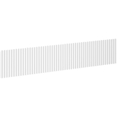 Rivel предна част, оребрен за тяло на шкаф за баня 100 x 20 см, бял мат - 91A20-1000-235-1-01 (91A20-1000-235-1-01)