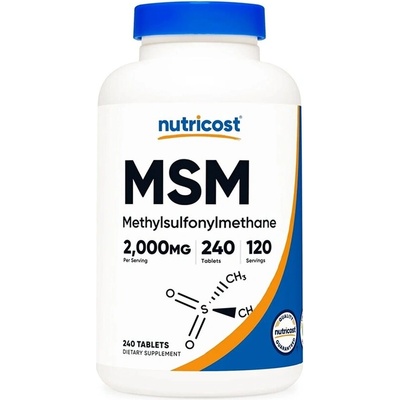 Nutricost MСМ (метилсулфонил метан) 1000 mg 240 таблетки | Nutricost (67412 (476101) NC)