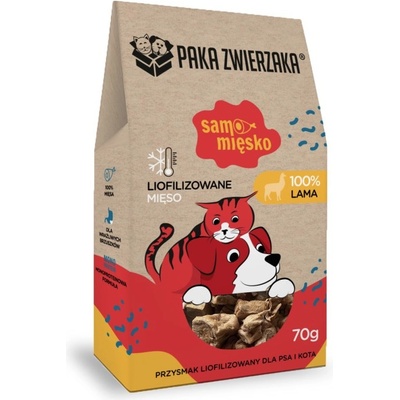 Paka Zwierzaka Лиофилизирана деликатеса Samo Mięsko LAMA 70g