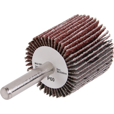 LEVIOR Kotouč lamelový brusný 30x30x6mm p60 stopka