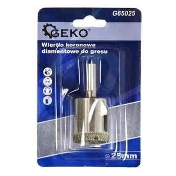 Diamantové korunkové vrtáky do dlažieb 25mm - GEKO G65025