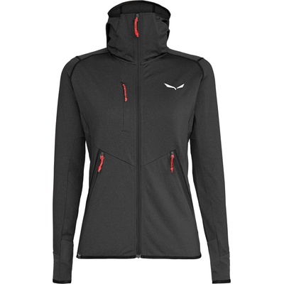 Salewa Дамско поларено яке Salewa Women's Agner Hybrid Polarlite Fullzip Hoody Fleece jacket - Black Out Melange - размер 38 (EU) (105-2337-1014)