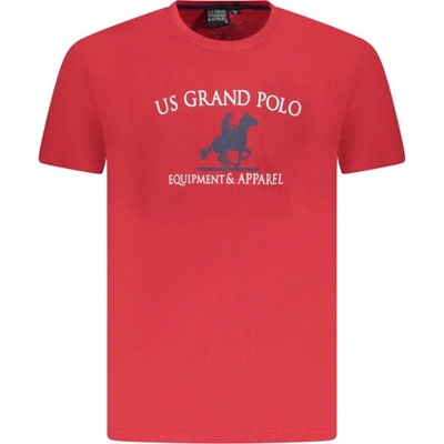 U. s. grand polo Мъжка тениска с къс ръкав us grand polo, Размер m, Цвят Червено (au02645_ro8rosso)