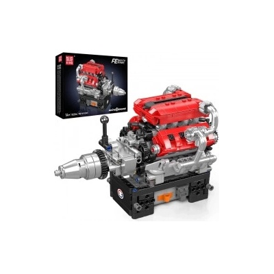 Mould King 10204 Automobilový 8-valcový motor FE V12