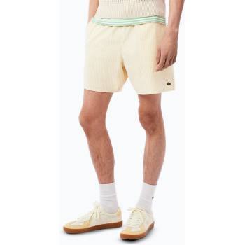 Lacoste Мъжки къси панталони за плуване Lacoste MH9089 white/yellow
