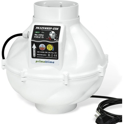 Prima Klima Вентилатор PK125WHSP-ESM Ø125mm 450m3/h