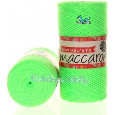 Maccaroni Neon Macrame zelená 005