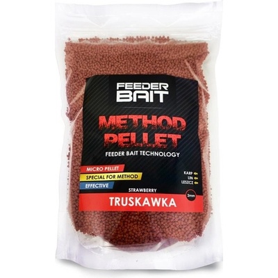 FeederBait Method pellet 2 mm 800g - Jahoda