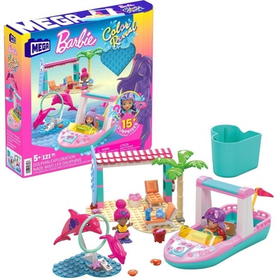 MEGA BLOKS Mega Construx Barbie Color Reveal Výzkum delfínů