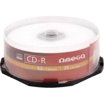 Omega CD-R 700MB 52x, cakebox, 25ks (OM25)