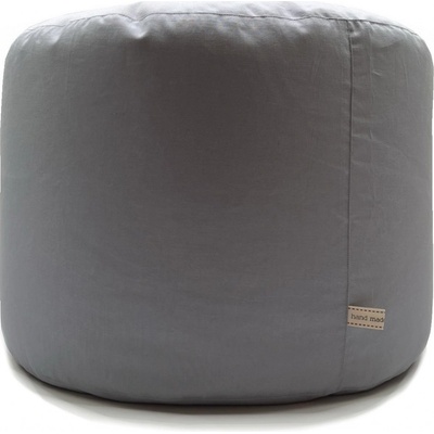 MMboutique naplněný sedací vak 40x30 silver pro háčkovaný puf