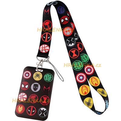 Šňůrka na krk 23269 s cedulkou Avengers