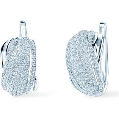 SAVICKI Обеци: бяло злато. диаманти