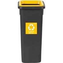 Fit Bin black 20 l žlutý plast