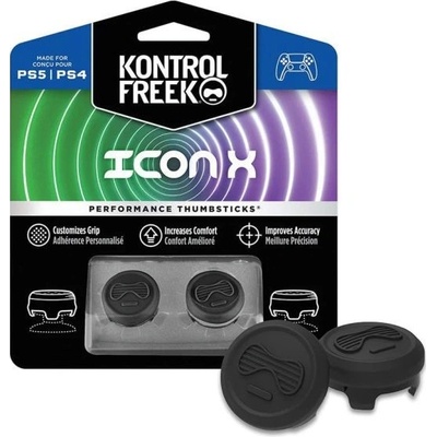 Kontrol Freek - Icon X (Black) PS4/PS5 Extended Controller Grip Caps