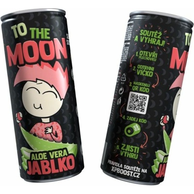 Mr. Moon ovocný nealkoholický nápoj s Aloe Vera a Jablko 0,25 l