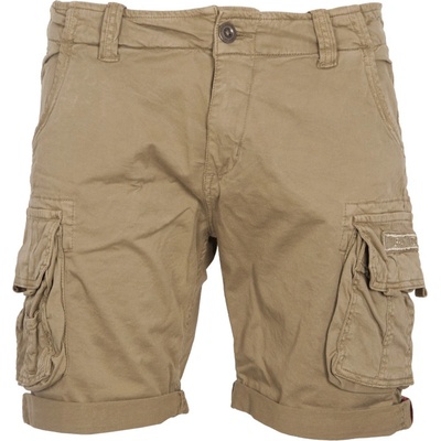 Alpha Industries kalhoty krátké Crew short khaki