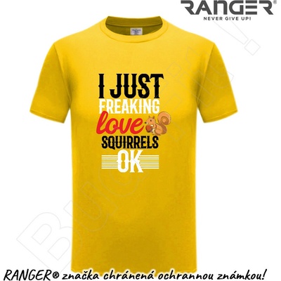Ranger tričko motív Squirrels 1 žltá