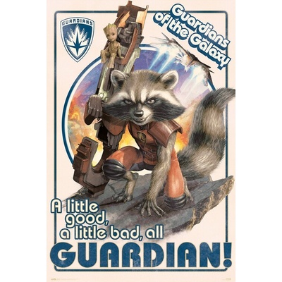 Plagát, Obraz - Guardians of the Galaxy - Rocket and Baby Groot, 61 × 91.5 cm