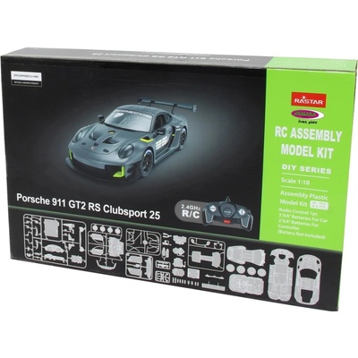 Rastar RC Porsche 911 GT2 RS Clubsport 25 šedý KIT 1:18