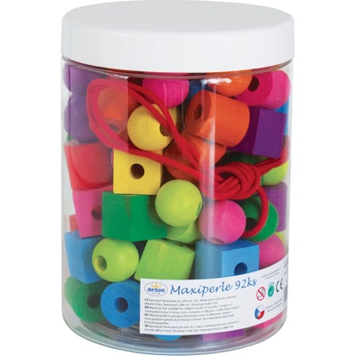 Detoa Dřevěné maxiperle 92ks