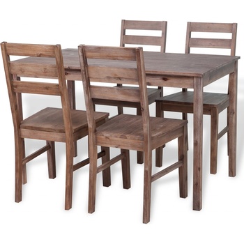 vidaXL 5-dielna jedálenská súprava