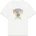 GUESS Бяла тениска за момче с лого и надпис Guess в жълто и синьо
