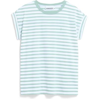 Armedangels Дамска тениска ARMEDANGELS Women's Idaara Stripes T-shirt - White / Foam - размер XXL (916-2765-1116)