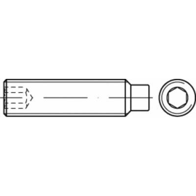 TOOLCRAFT TO-5415069 závitový kolík M20 50 mm ocel glavanizované zinkom 50 ks