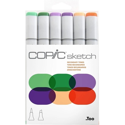 Copic Sketch Пълнител за писалка Secondary Tones 6 бр (65.2976)