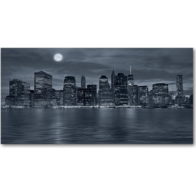 Fotoobraz na skle New York noc 100x50 cm