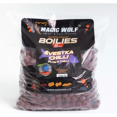 Magic Wolf boilies 5 kg 20 mm Švestka / Chilli – Zboží Dáma