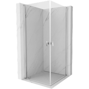 Mexen Mist-B Duo окачена душ кабина 80 x 80 см, прозрачна, хром - 8A2-080-080-01-00 (8A2-080-080-01-00)