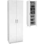 TopMebel Шкаф за обувки Renso TopMebel меламин с 2 врати в бял цвят 59, 8x37, 8x178, 5cm