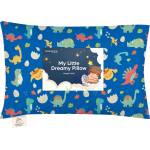 KeaBabies Ергономична възглавница KeaBabies - С органичен памук, 33 х 46 cm, сини динозаври (KB-TDPL-DIW)