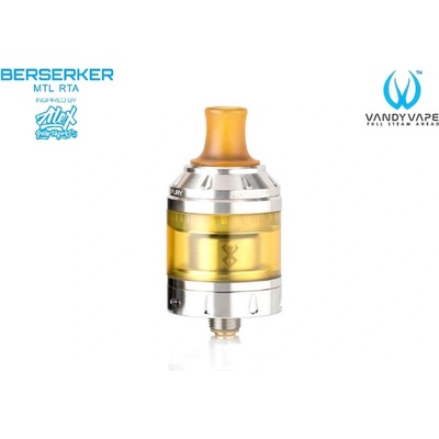 Vandy Vape Berserker MTL RTA Stříbrná 2ml/4,5ml – Sleviste.cz