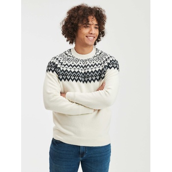 GAP Плетен пуловер с десен GAP GAP | Byal | МЪЖЕ | M
