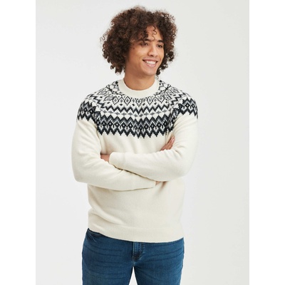 GAP Плетен пуловер с десен GAP GAP | Byal | МЪЖЕ | M